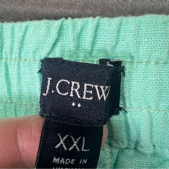 XXL NWT J. Crew Mint green spring shorts Linen-blend drawstring short - Picture 8 of 14